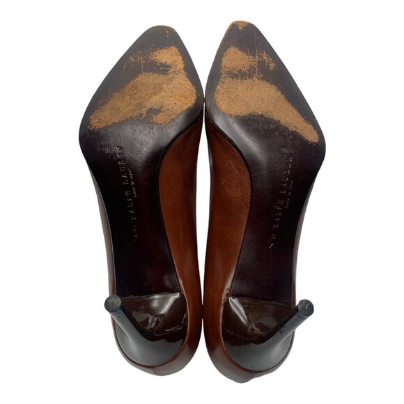 RALPH LAUREN Napa Leather Classic Runway 01 Collection Pumps - Picture 11 of 12